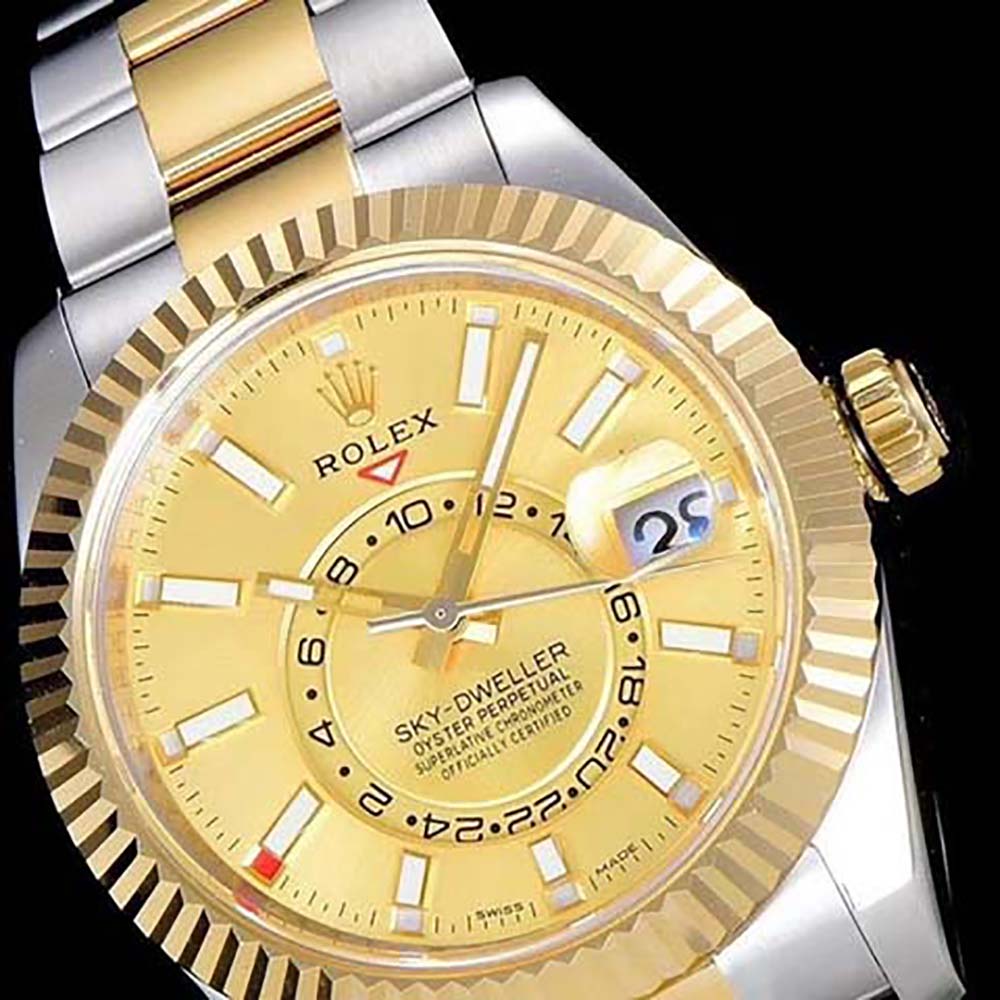 Rolex Men More Sky-Dweller Technical Details Oyster 42 mm in Oystersteel and Yellow Gold (3)