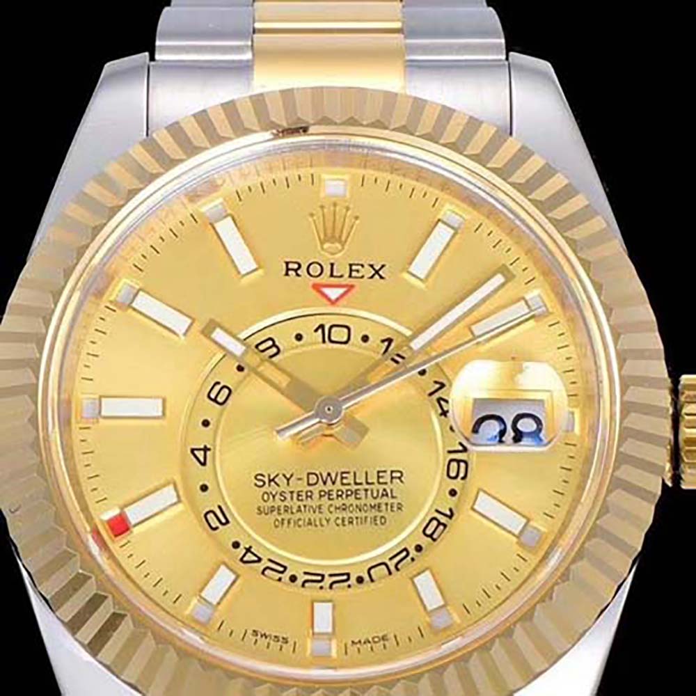 Rolex Men More Sky-Dweller Technical Details Oyster 42 mm in Oystersteel and Yellow Gold (5)