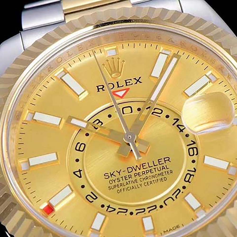 Rolex Men More Sky-Dweller Technical Details Oyster 42 mm in Oystersteel and Yellow Gold (6)