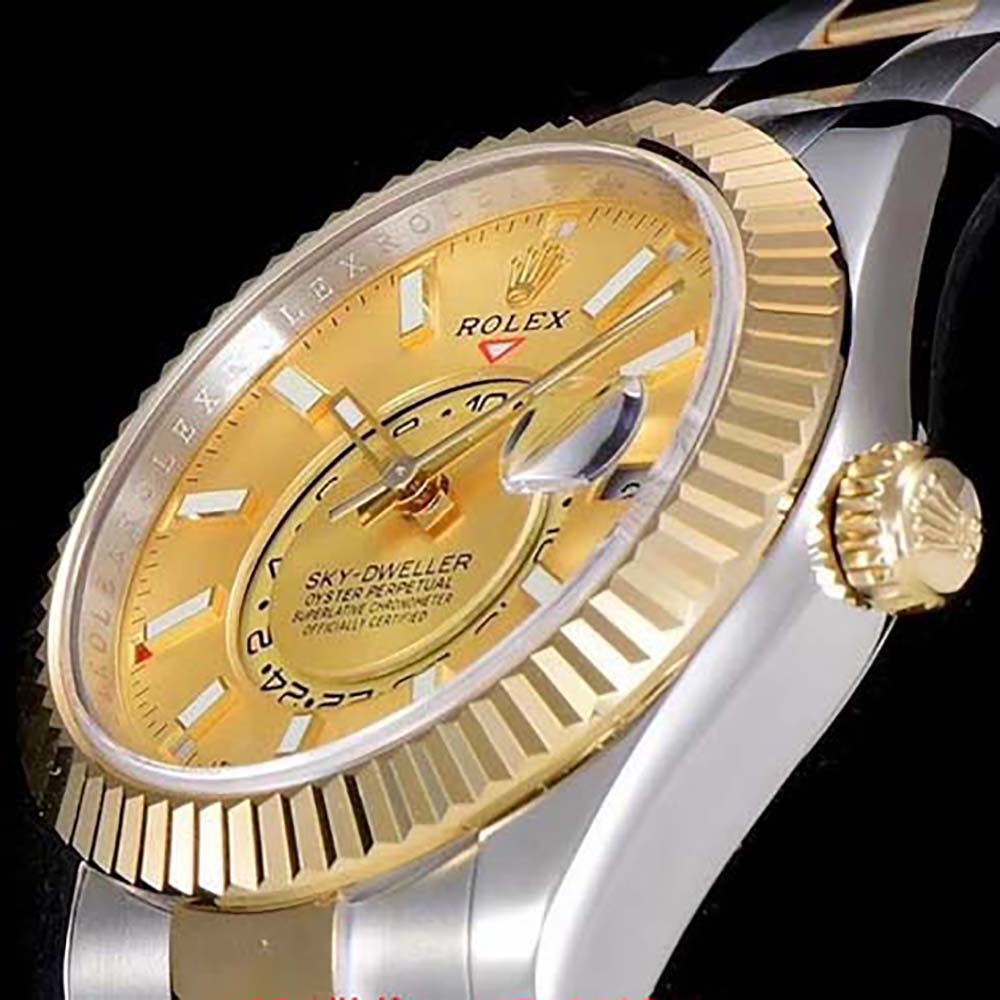 Rolex Men More Sky-Dweller Technical Details Oyster 42 mm in Oystersteel and Yellow Gold (7)