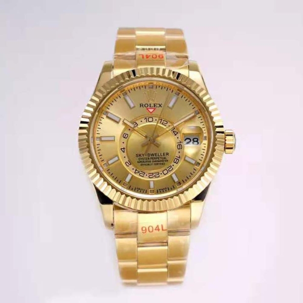 Rolex Men More Sky-Dweller Technical Details Oyster 42 mm in Yellow Gold-Gold (2)