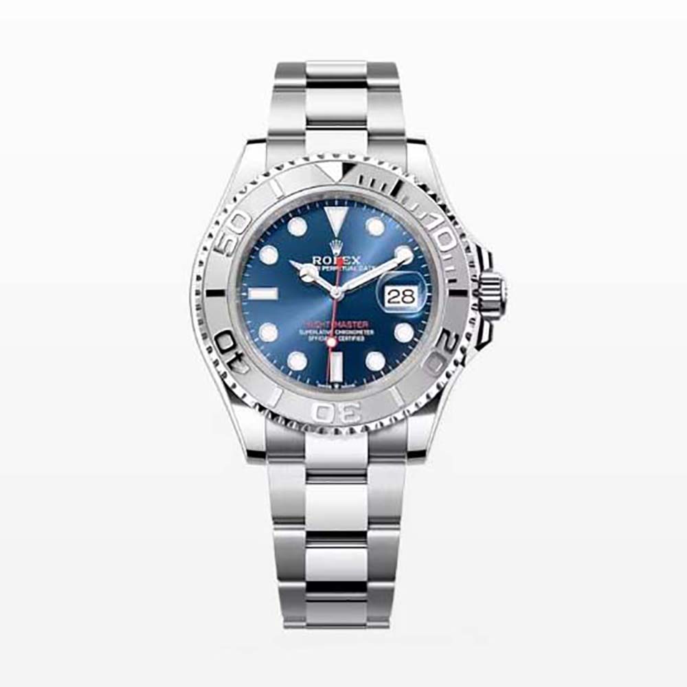Rolex Men More Yacht-Master Technical Details 40 mm in Oystersteel and Platinum-Navy