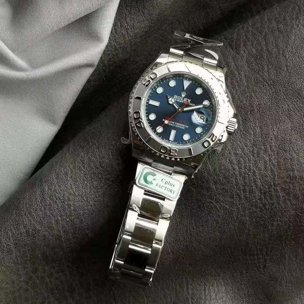Rolex Men More Yacht-Master Technical Details 40 mm in Oystersteel and Platinum-Navy (2)