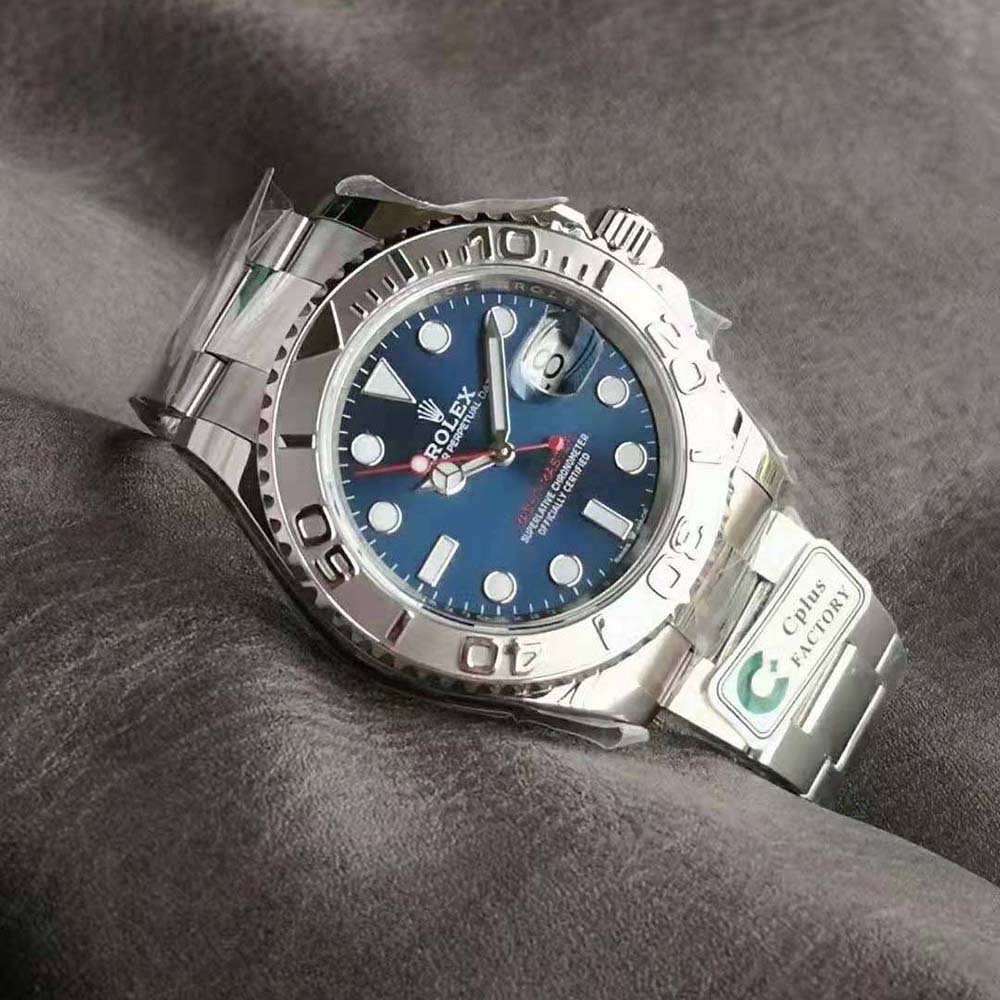 Rolex Men More Yacht-Master Technical Details 40 mm in Oystersteel and Platinum-Navy (4)