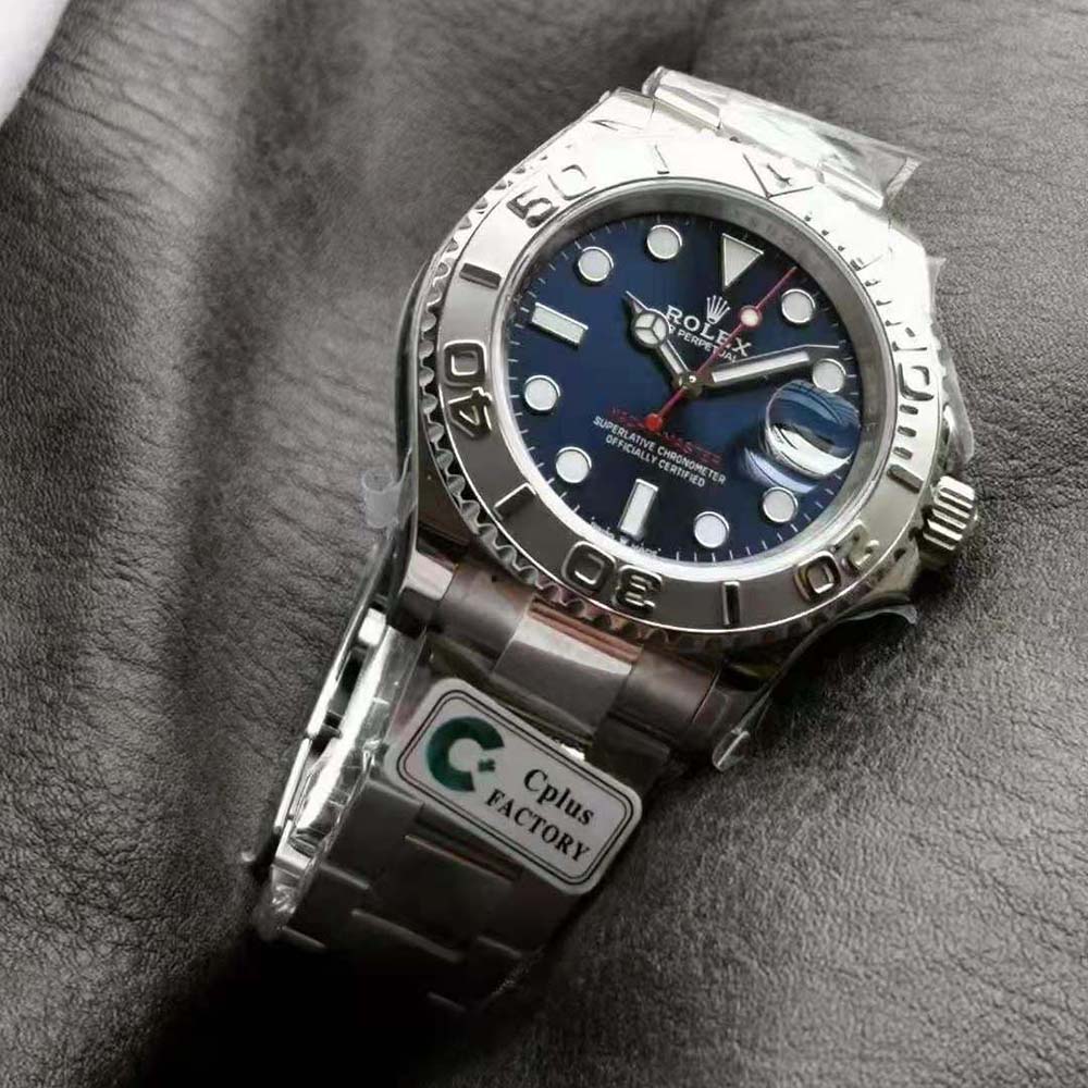 Rolex Men More Yacht-Master Technical Details 40 mm in Oystersteel and Platinum-Navy (8)