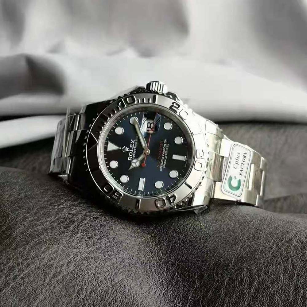 Rolex Men More Yacht-Master Technical Details 40 mm in Oystersteel and Platinum-Navy (9)