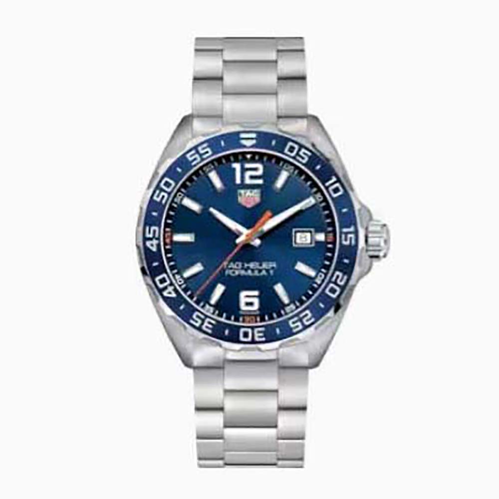 TAG Heuer Men Formula 1 Quartz Watch 43 mm in Stainless Steel-Navy (1)