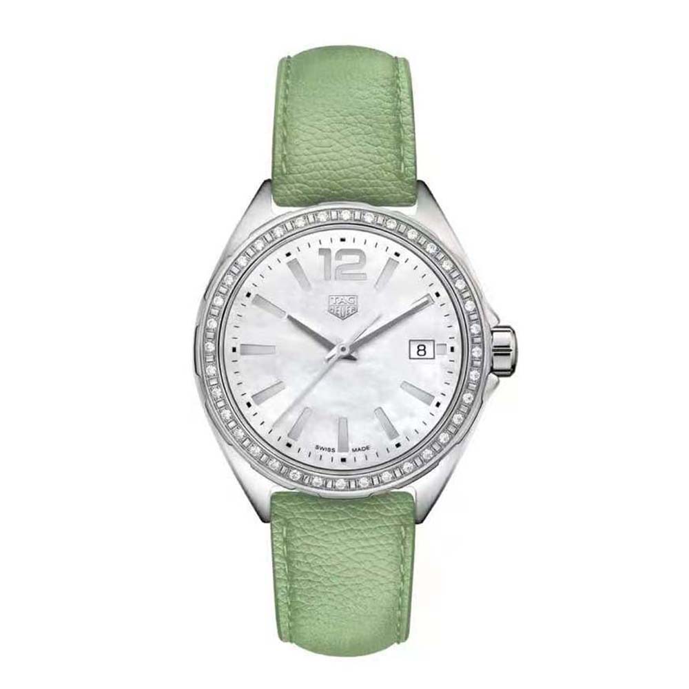 TAG Heuer Women Carrera Automatic Watch 36 mm in Steel-Green (1)