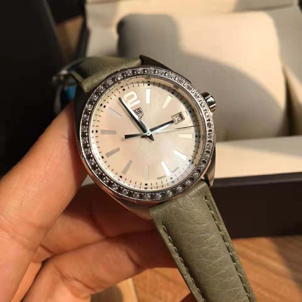 TAG Heuer Women Carrera Automatic Watch 36 mm in Steel-Green (3)