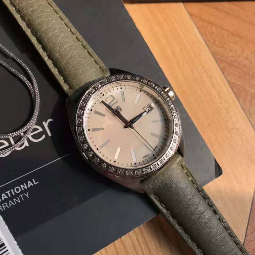 TAG Heuer Women Carrera Automatic Watch 36 mm in Steel-Green (7)