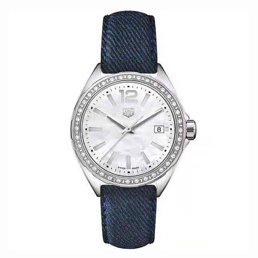 TAG Heuer Women Carrera Automatic Watch 36 mm in Steel-Navy (1)