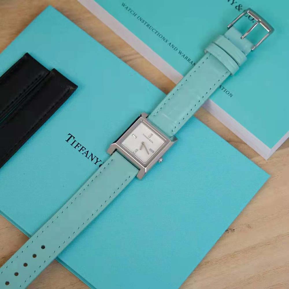 Tiffany 1837 Makers 22 mm Square Watch in Stainless Steel (4)