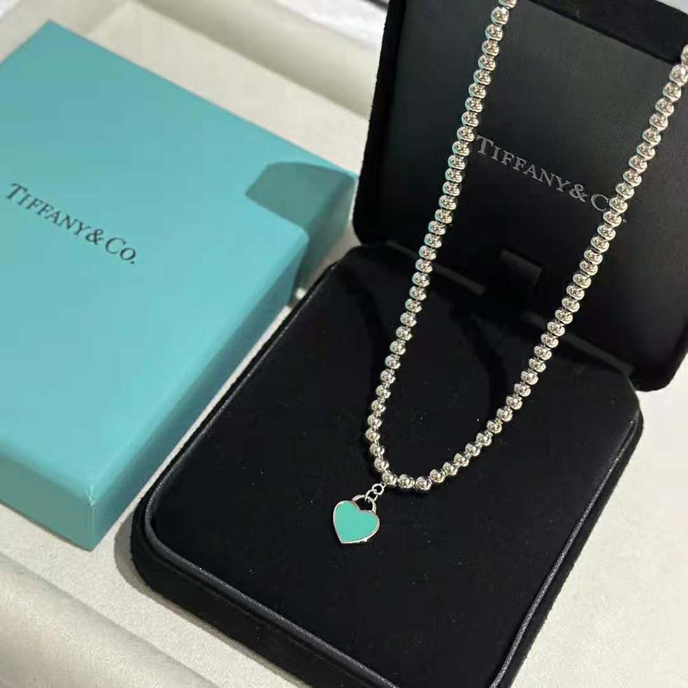 Tiffany Bead Necklace in Sterling Silver with Tiffany Blue® Enamel Finish (7)
