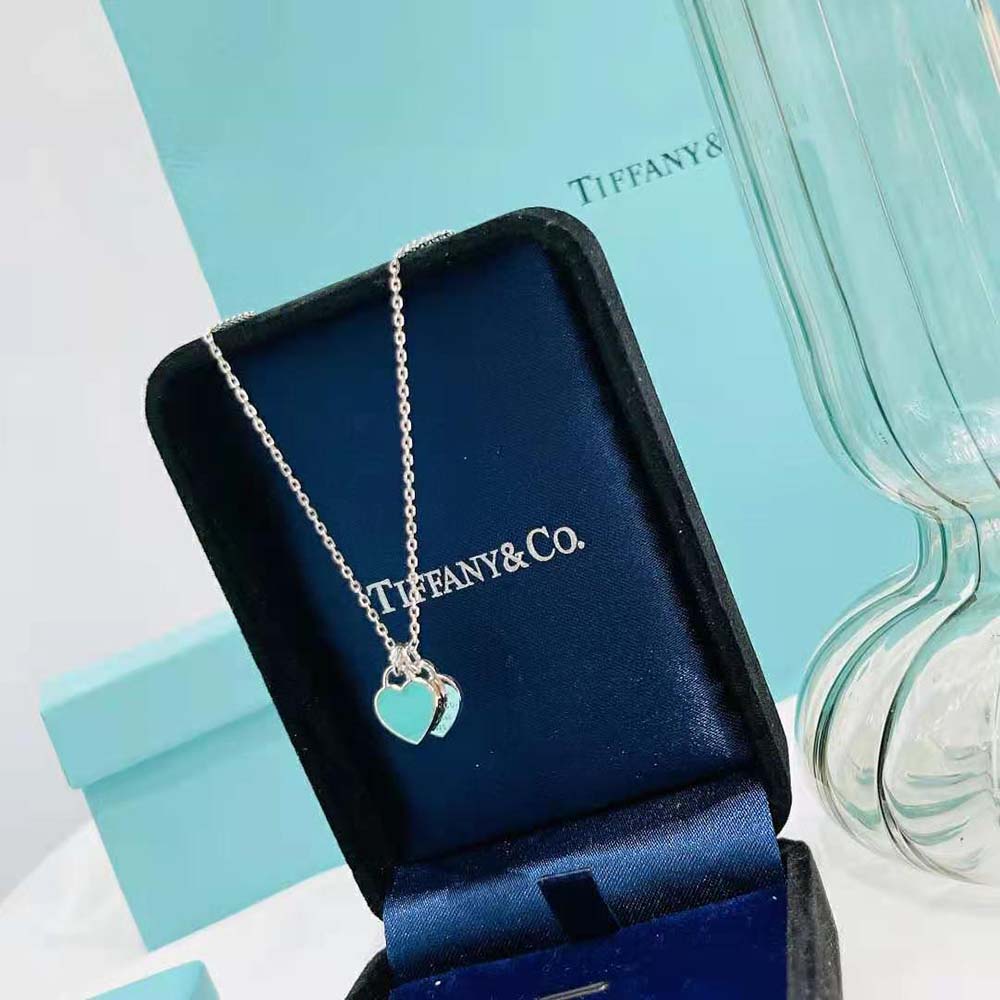 Tiffany Blue® Double Heart Tag Pendant in Silver Mini (3)