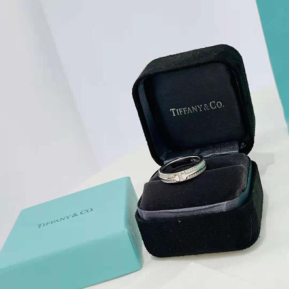 Tiffany T Narrow Diamond Ring in 18k White Gold (2)