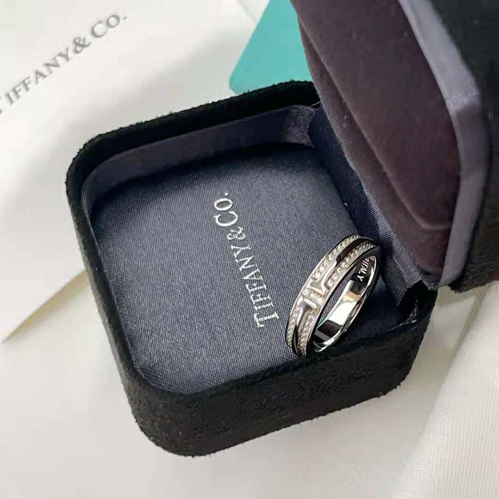 Tiffany T Narrow Diamond Ring in 18k White Gold (6)