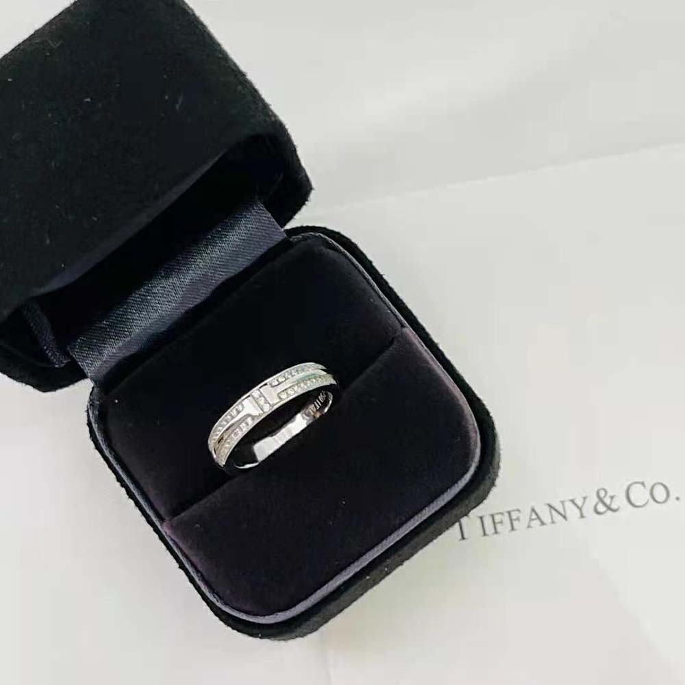 Tiffany T Narrow Diamond Ring in 18k White Gold (7)