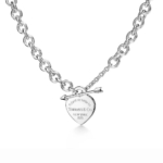 Tiffany Women Lovestruck Heart Tag Necklace in Silver Medium