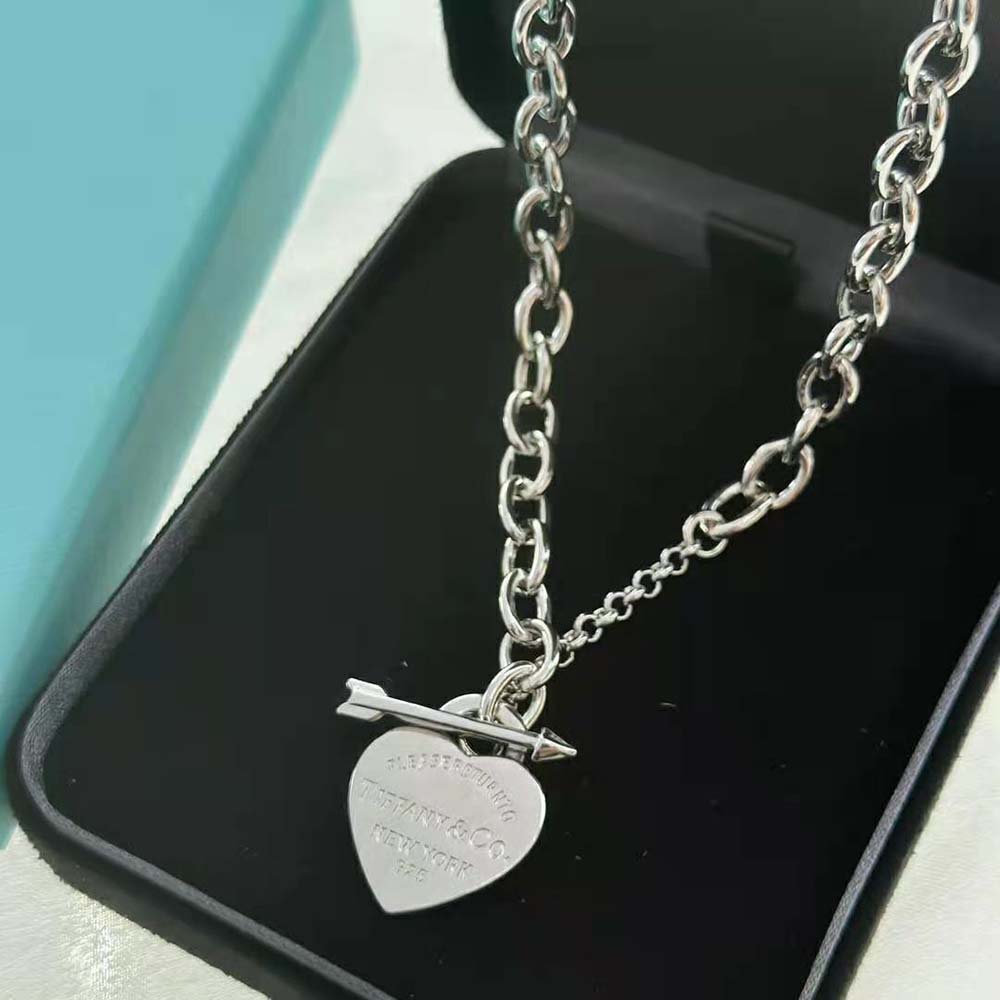 Tiffany Women Lovestruck Heart Tag Necklace in Silver Medium (7)