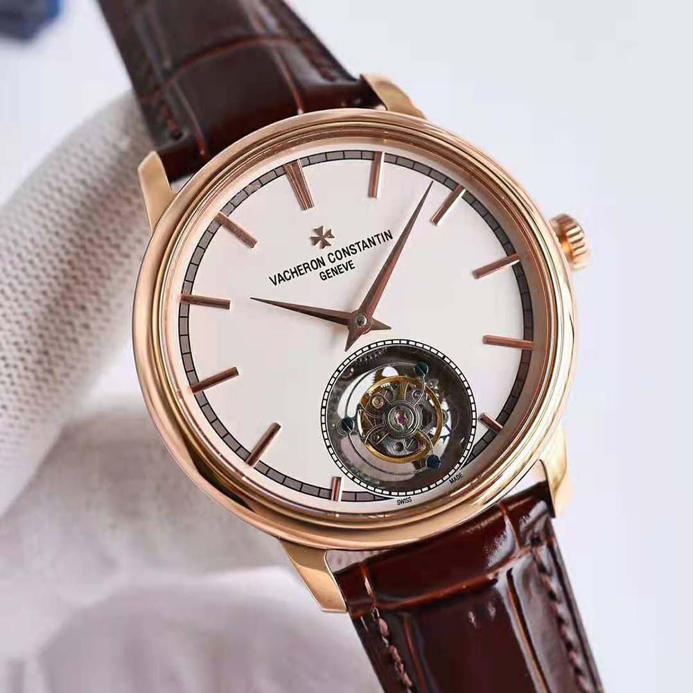 Vacheron Constantin Men Traditionnelle Tourbillon Self-winding 41 mm in Pink Gold (2)