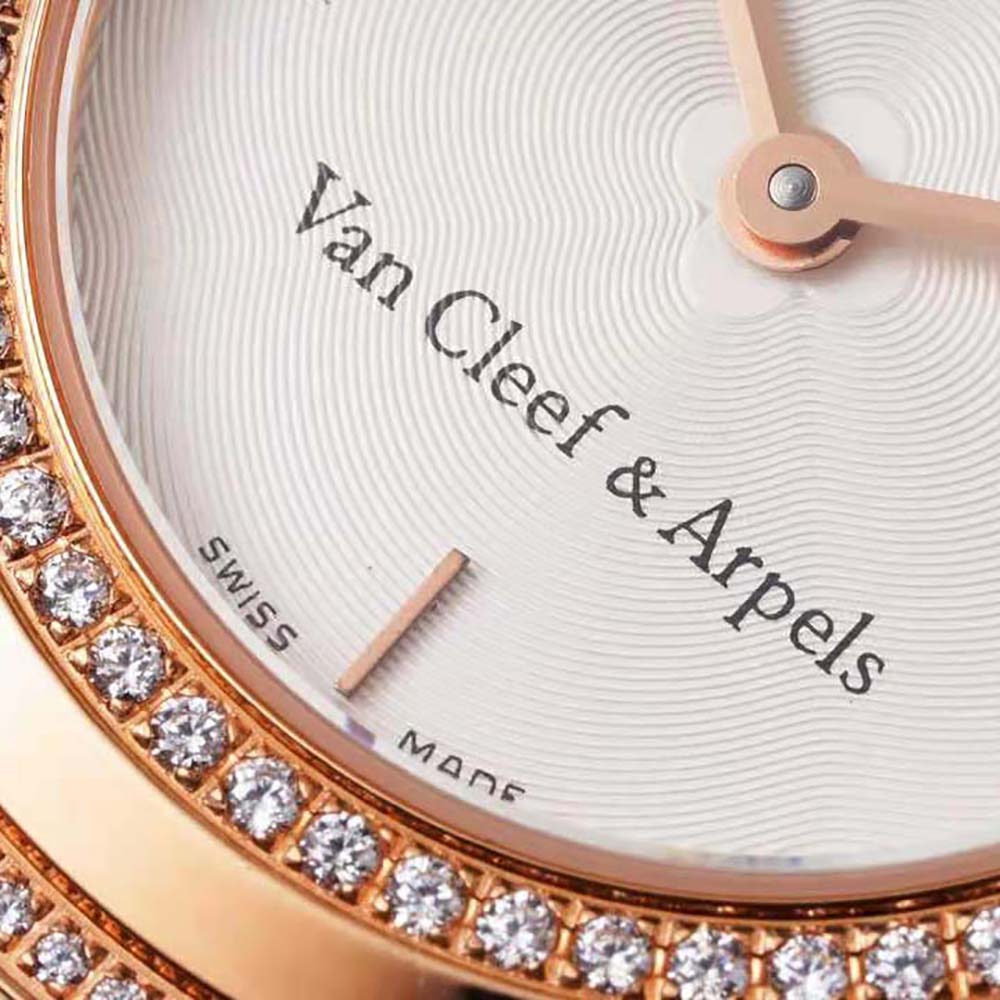 Van Cleef & Arpels Lady Charms Watch Quartz Movement 25 mm in Rose Gold-White (2)