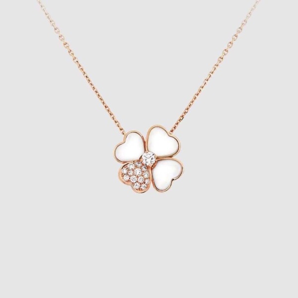 Van Cleef & Arpels Lady Cosmos Clip Pendant Medium Model in Rose Gold (1)