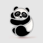 Van Cleef & Arpels Lady Lucky Animals Panda Clip