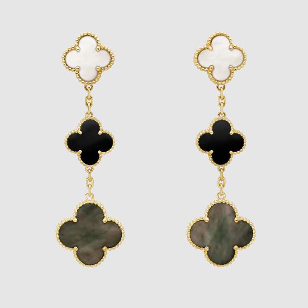 Van Cleef & Arpels Lady Magic Alhambra Earrings 3 Motifs (1)