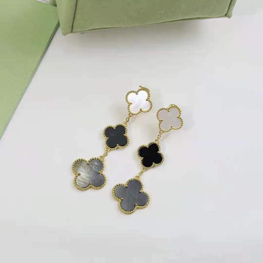 Van Cleef & Arpels Lady Magic Alhambra Earrings 3 Motifs (2)