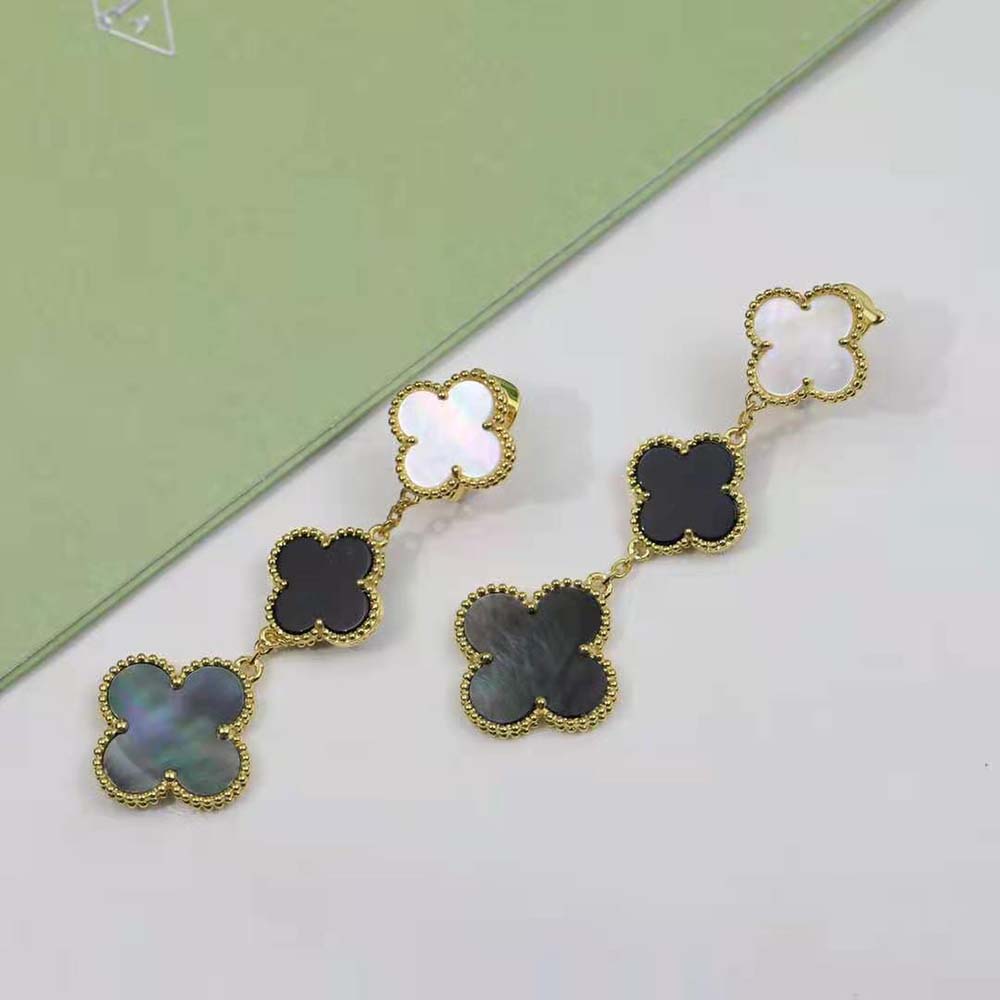 Van Cleef & Arpels Lady Magic Alhambra Earrings 3 Motifs (3)