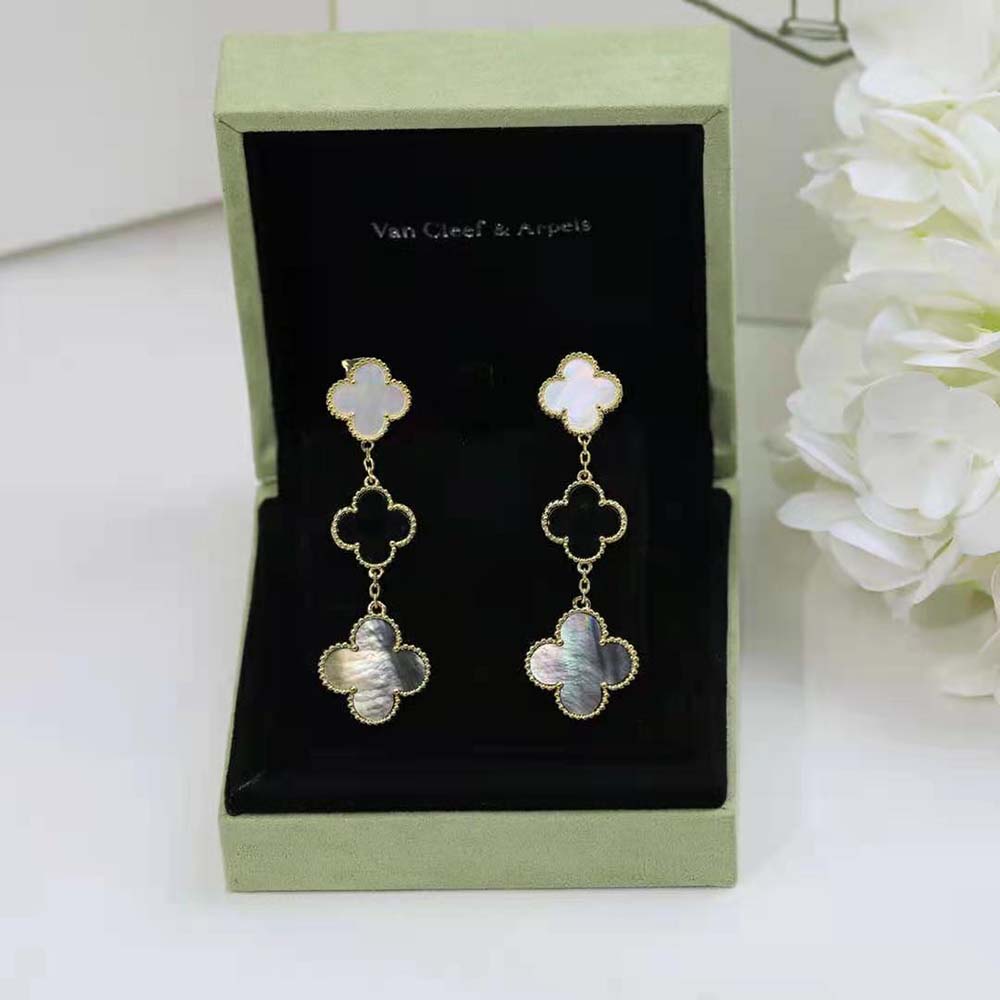 Van Cleef & Arpels Lady Magic Alhambra Earrings 3 Motifs (4)