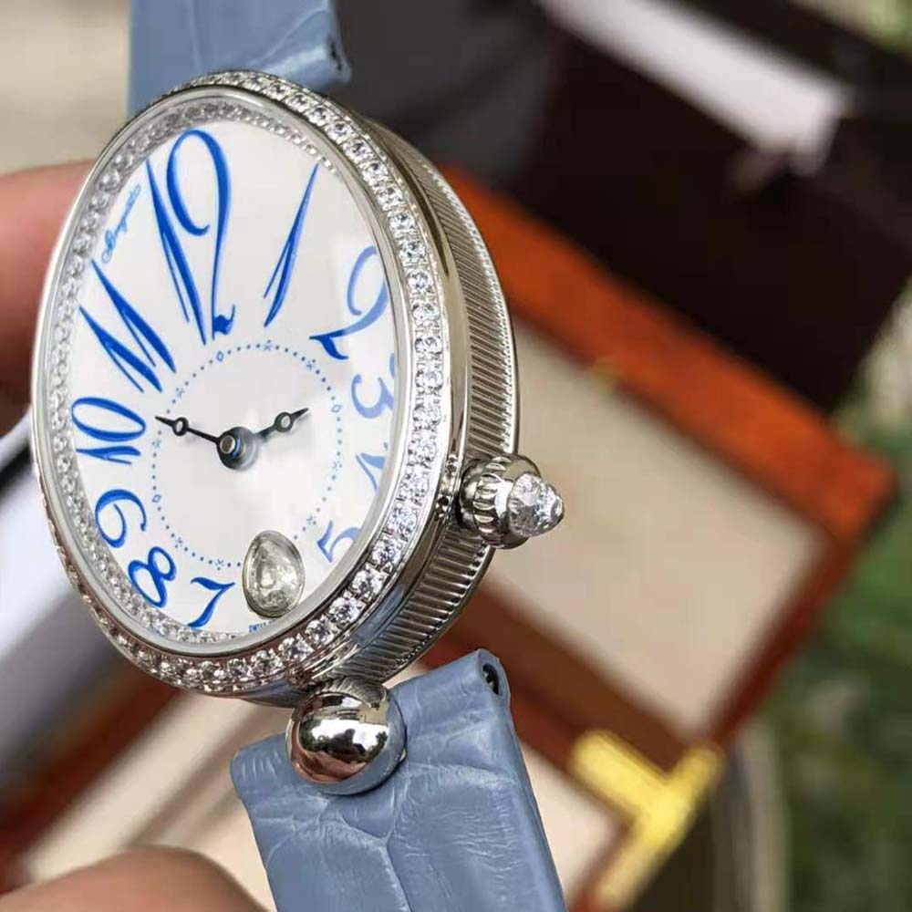 Van Cleef & Arpels Lady Reine De Naples 8918 Self-winding in White Gold-Blue (5)