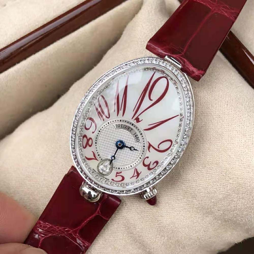 Van Cleef & Arpels Lady Reine De Naples 8918 Self-winding in White Gold-Red (3)