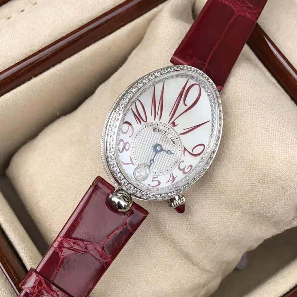 Van Cleef & Arpels Lady Reine De Naples 8918 Self-winding in White Gold-Red (4)