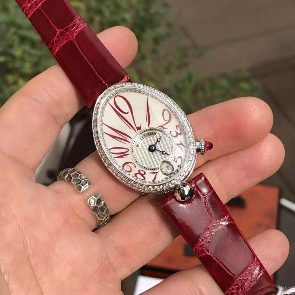 Van Cleef & Arpels Lady Reine De Naples 8918 Self-winding in White Gold-Red (9)