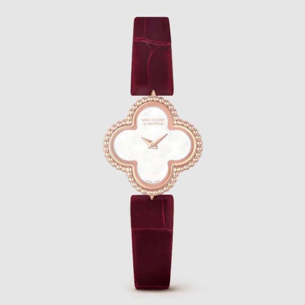 Van Cleef & Arpels Lady Sweet Alhambra Watch 23 mm in 18K Rose Gold-White (1)