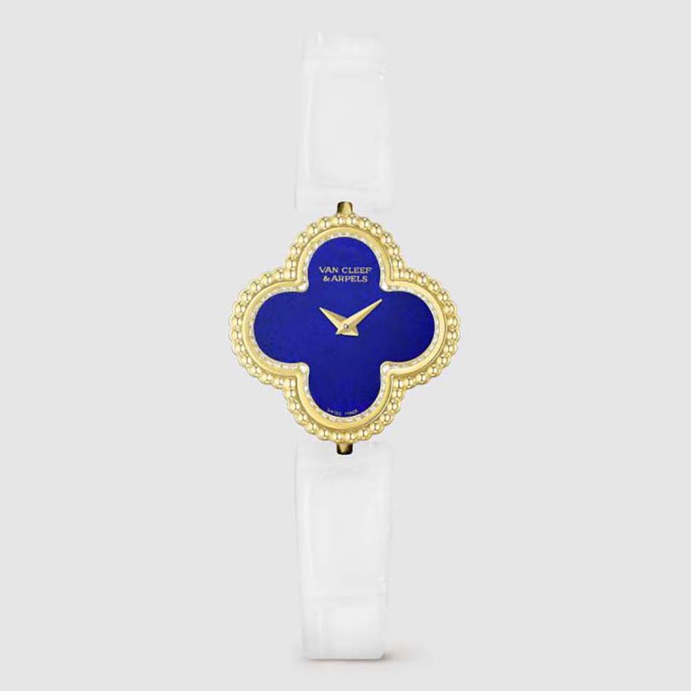 Van Cleef & Arpels Lady Sweet Alhambra Watch 23 mm in 18K Yellow Gold-Navy (1)