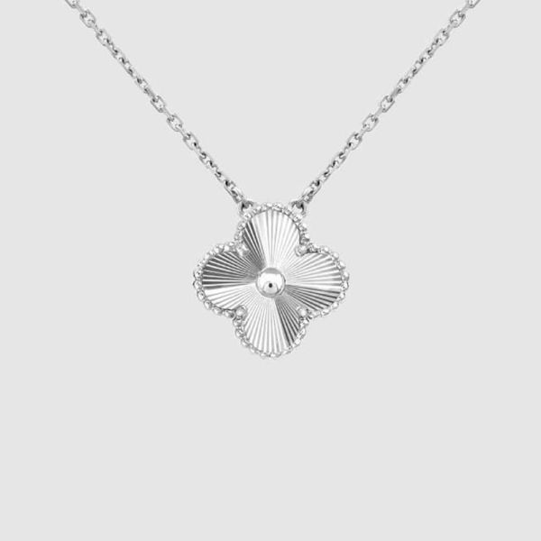 Van Cleef & Arpels Lady Vintage Alhambra Pendant in White Gold (1)