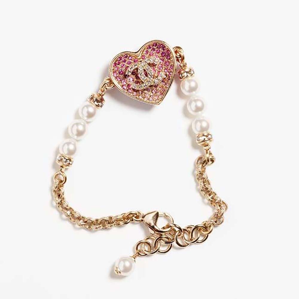 Chanel Women Bracelet in Metal Glass Pearls & Strass (1)