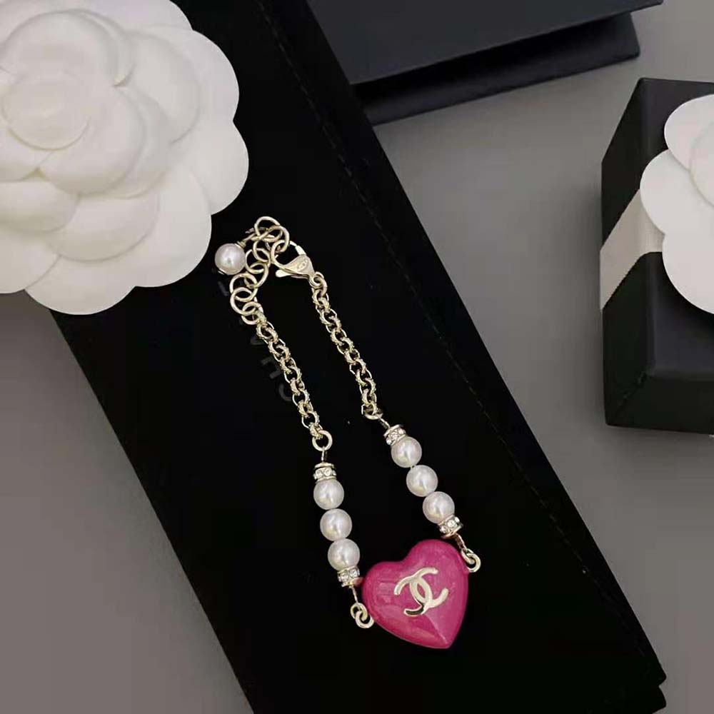 Chanel Women Bracelet in Metal Glass Pearls & Strass (7)