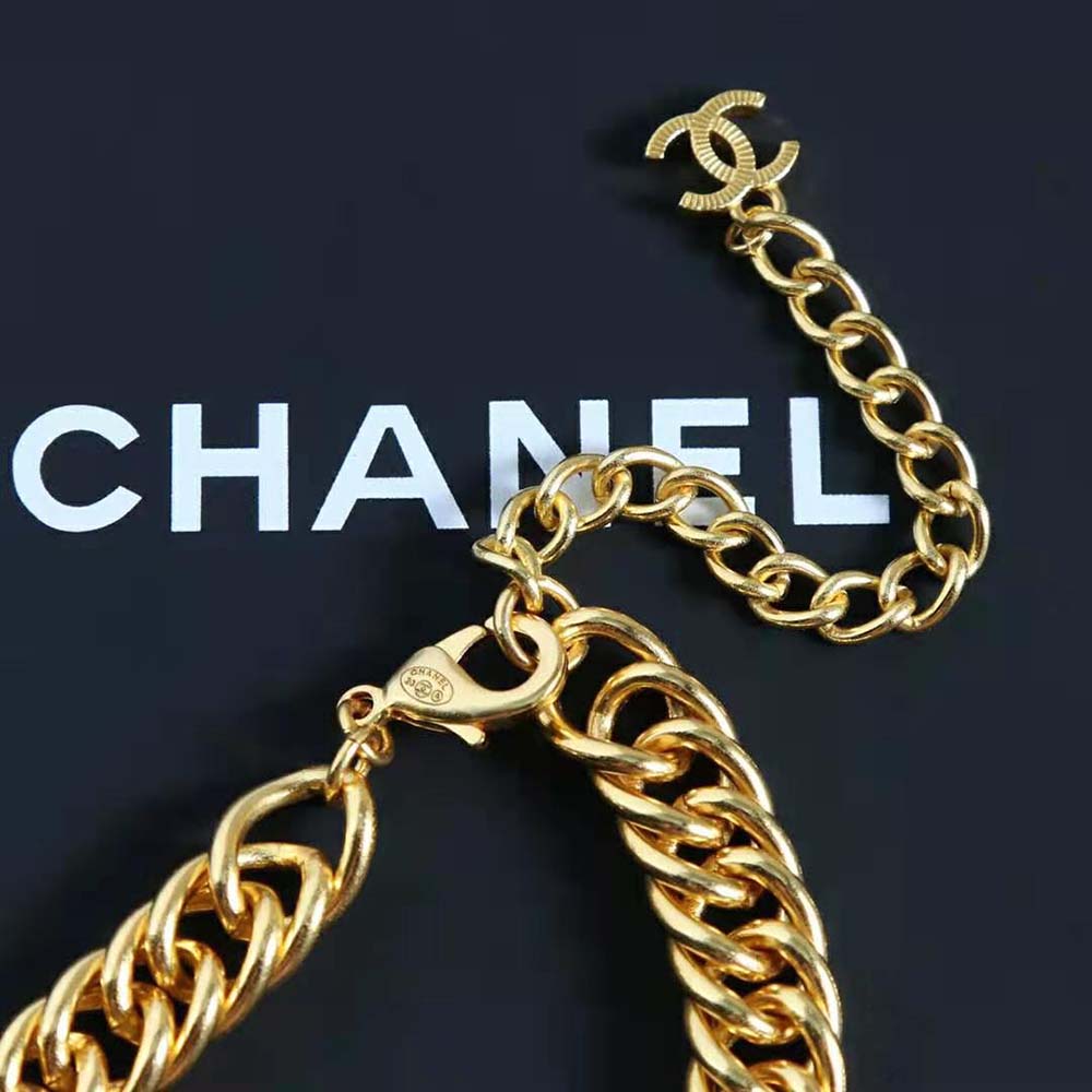 Chanel Women Choker in Gold & Black (8)