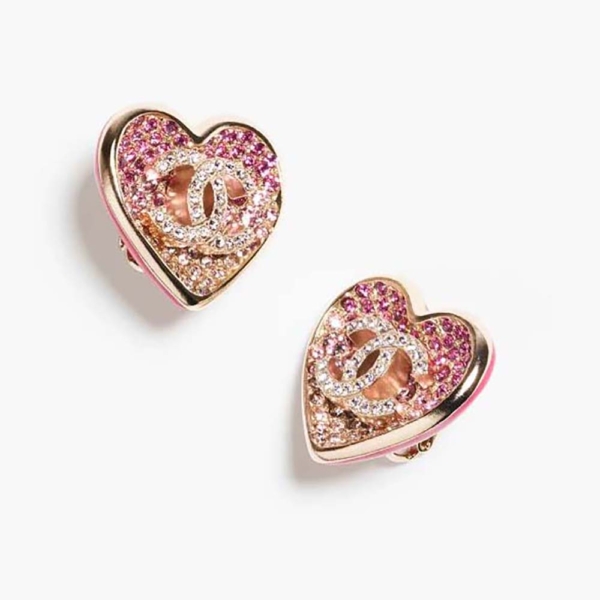 Chanel Women Clip-on Earrings in Metal & Strass (1)