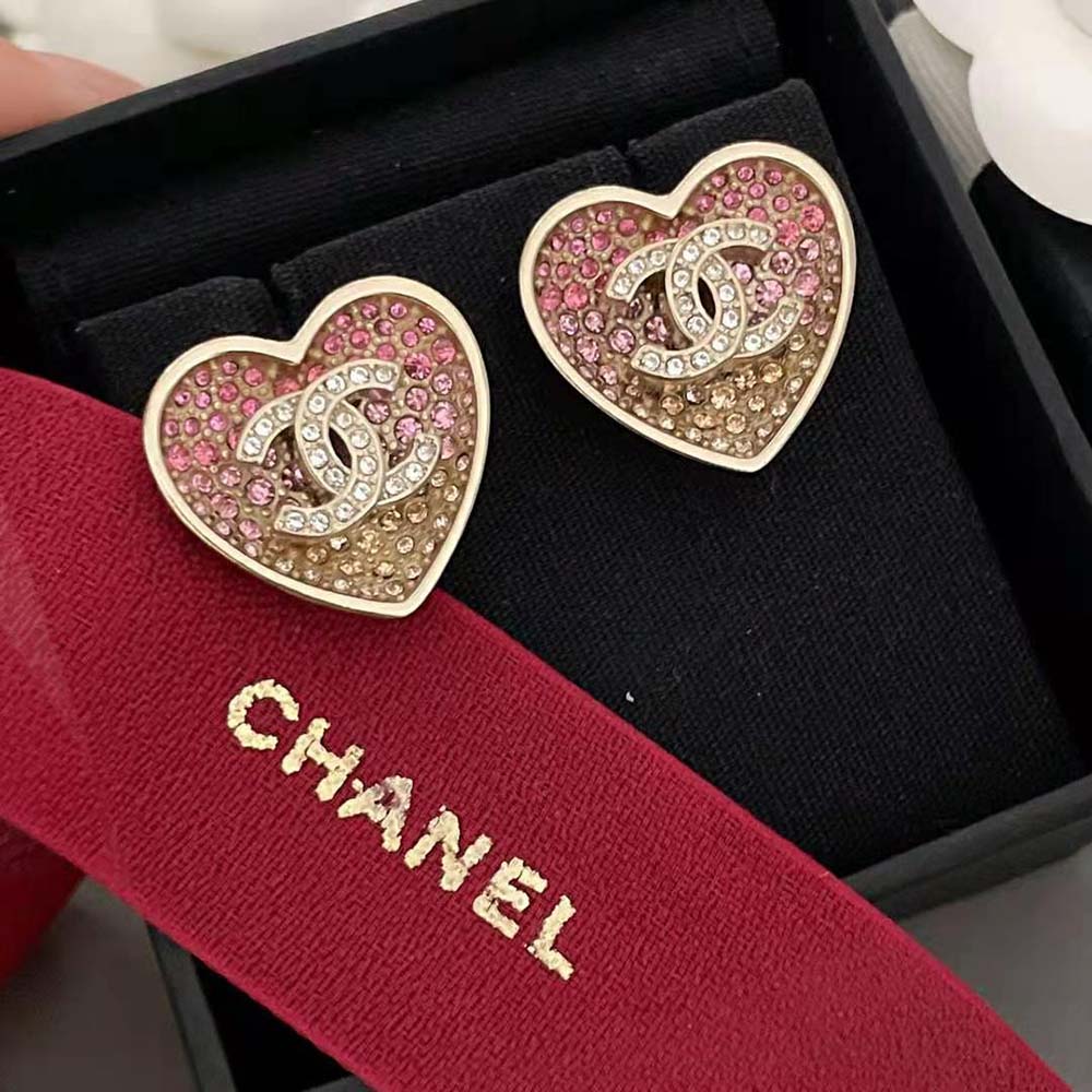 Chanel Women Clip-on Earrings in Metal & Strass (3)