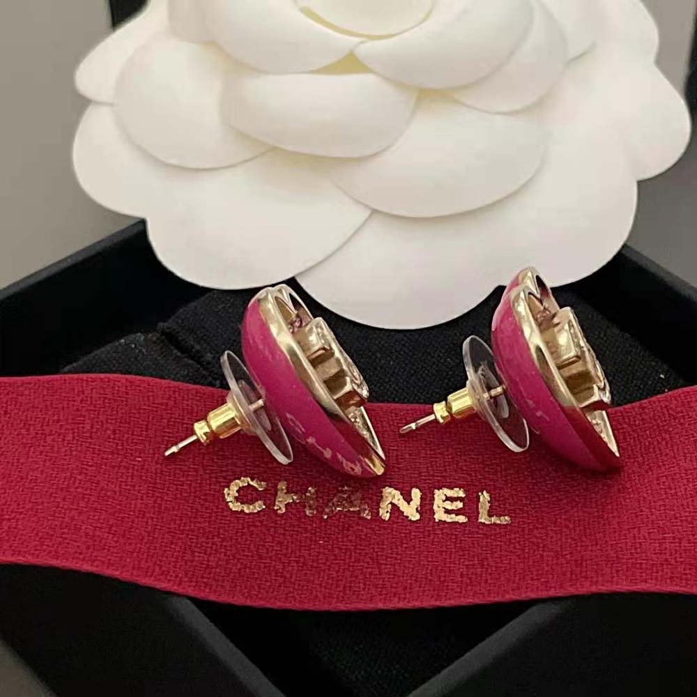 Chanel Women Clip-on Earrings in Metal & Strass (5)
