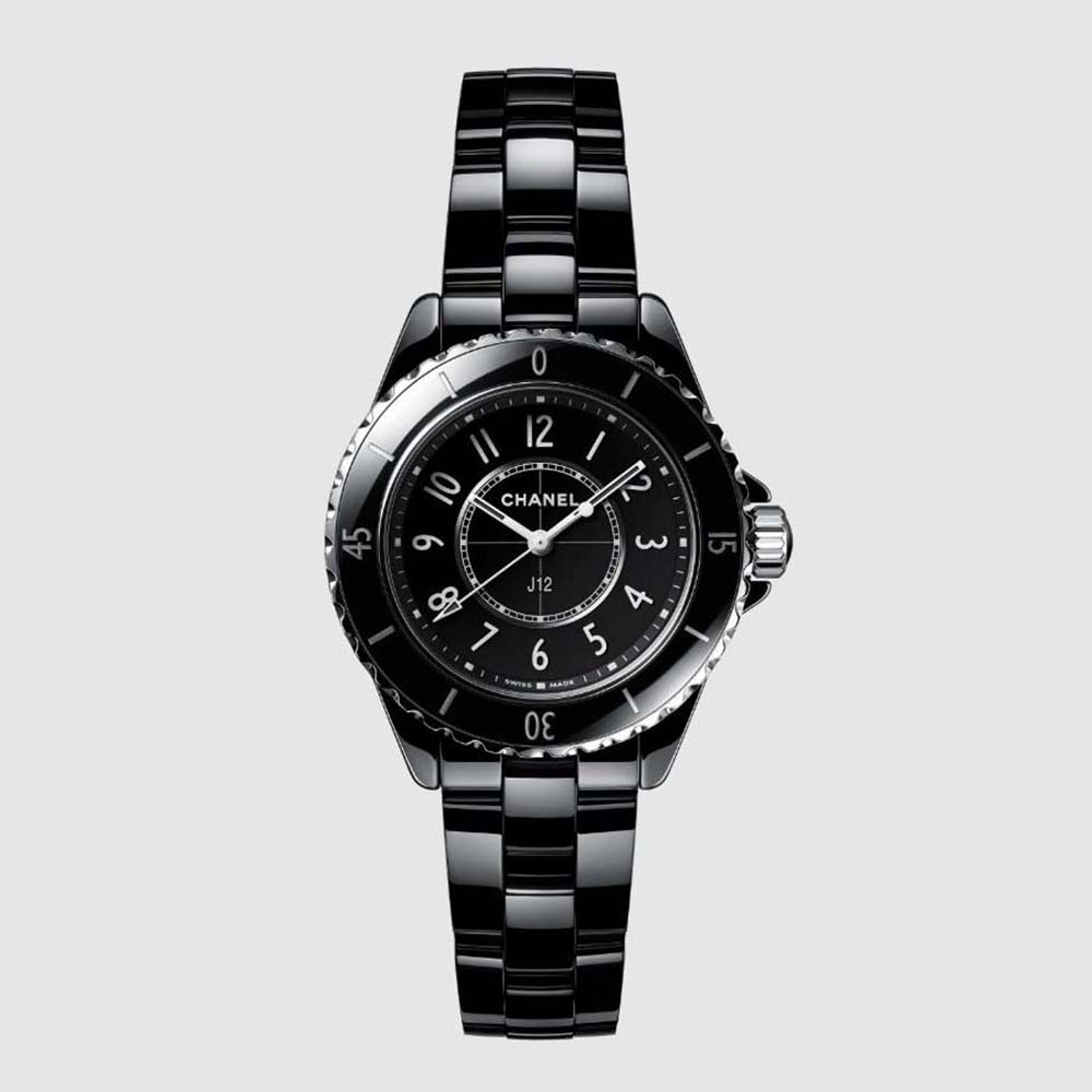 Chanel Women J12 Watch 33 mm Black Highly Resistant Ceramic and Steel (1)