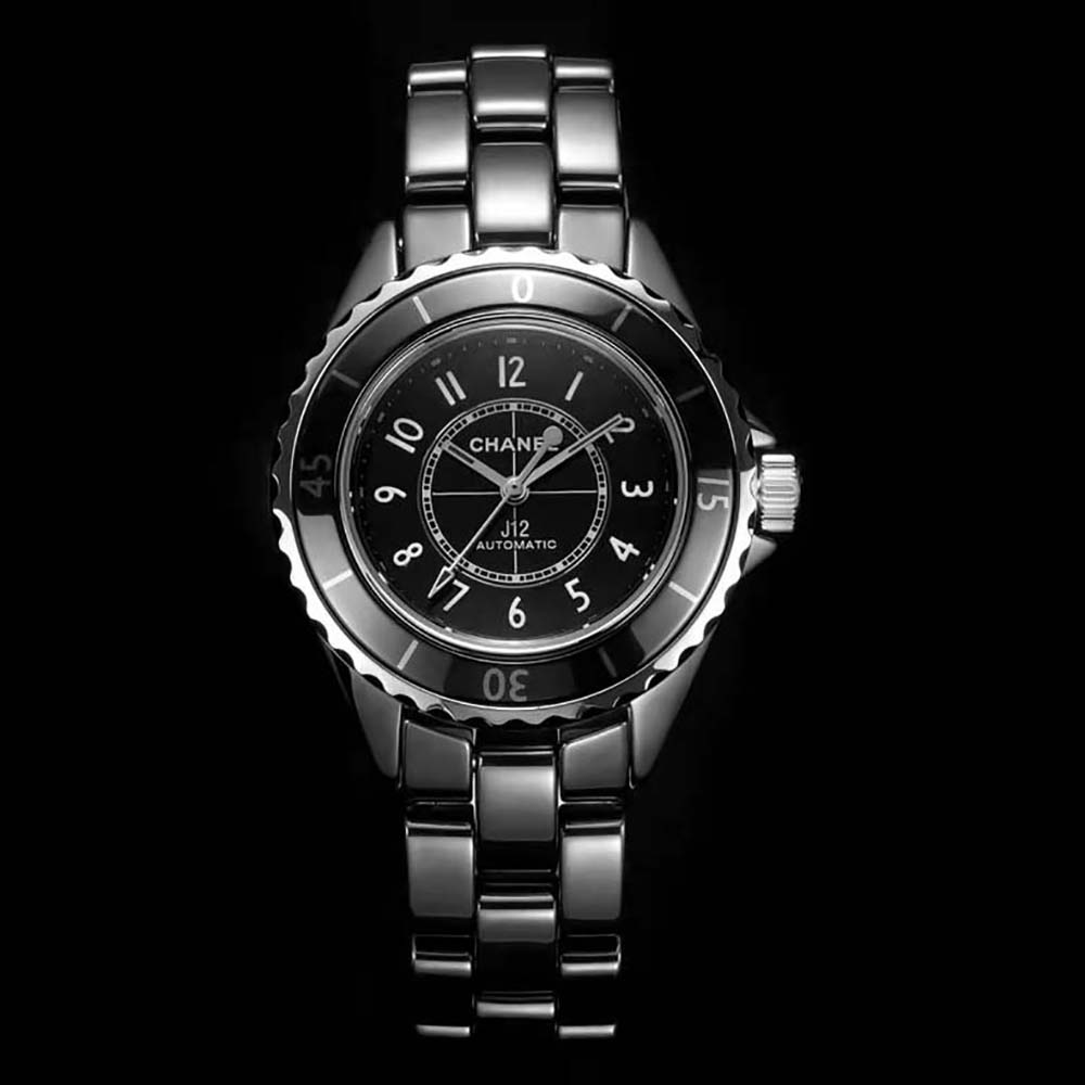 Chanel Women J12 Watch 33 mm Black Highly Resistant Ceramic and Steel (2)
