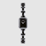 Chanel Women Première Ceramic Watch Quartz Movement in Steel-Black