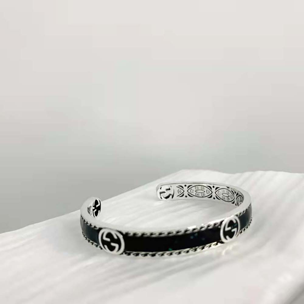 Gucci Women Bracelet with Interlocking G in Silver (5)