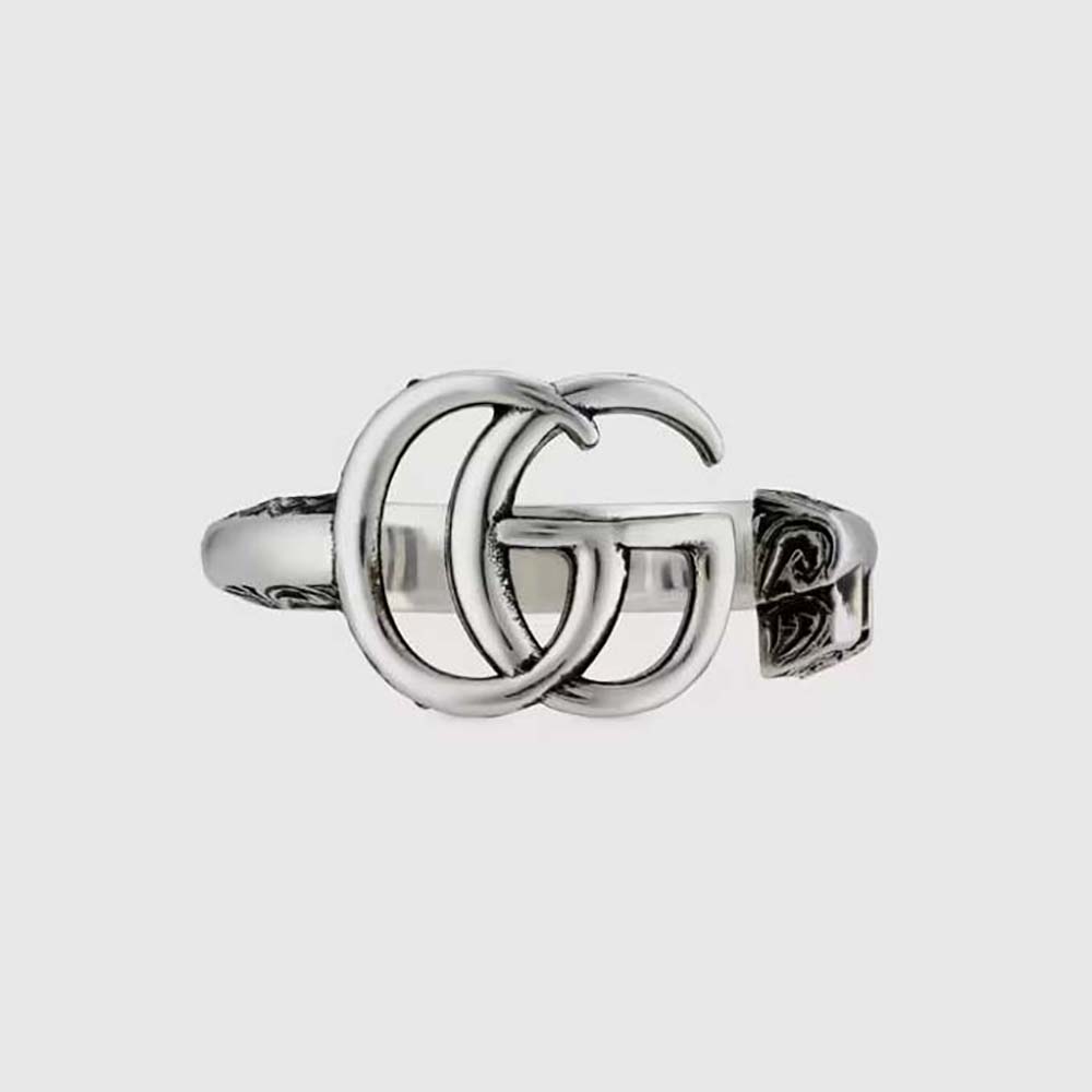 Gucci Women Double G Key Ring in Silver (1)