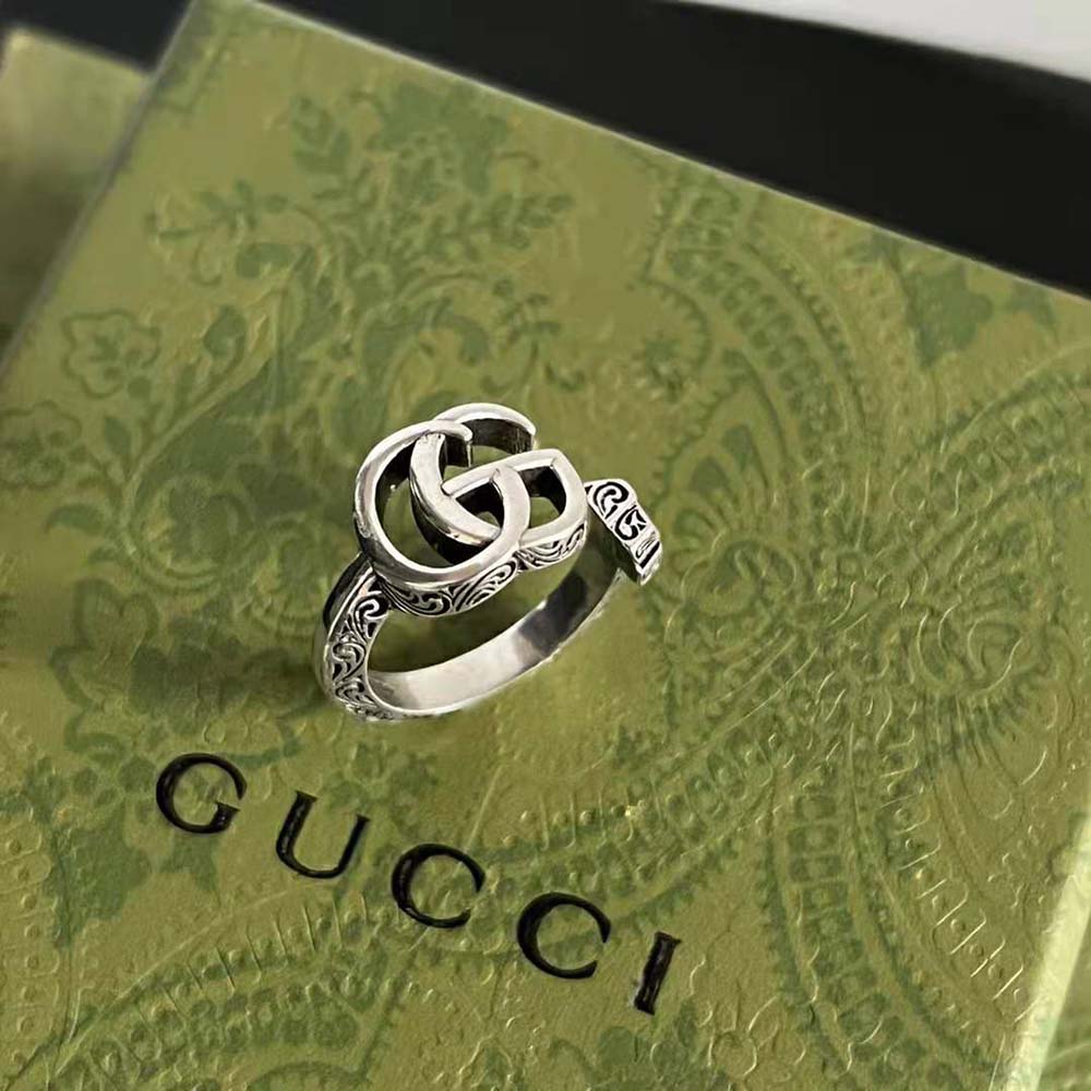 Gucci Women Double G Key Ring in Silver (3)